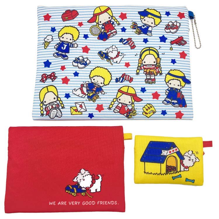 パティ&ジミー 3連ポーチ 338049 アクティブ SANRIO サンリオ