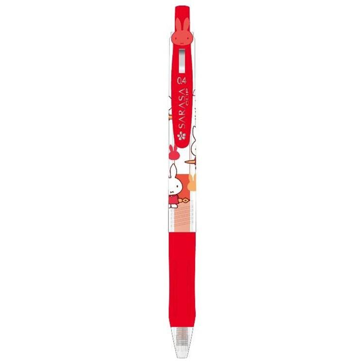 ミッフィー フェイスクリップサラサ0.4mm インク色：レッド 112422
