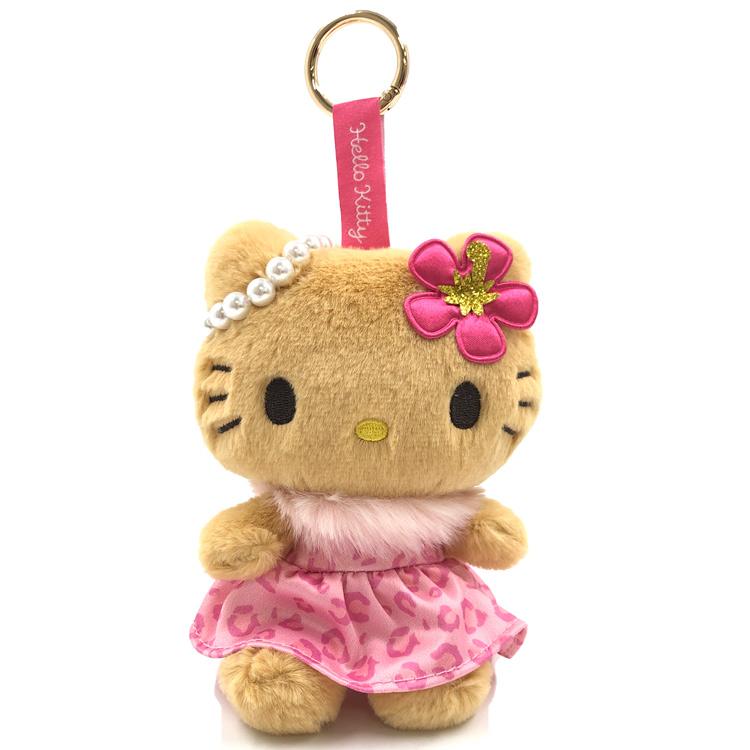 ハローキティ マスコット ピンク 225764 日焼けレオパード サンリオ