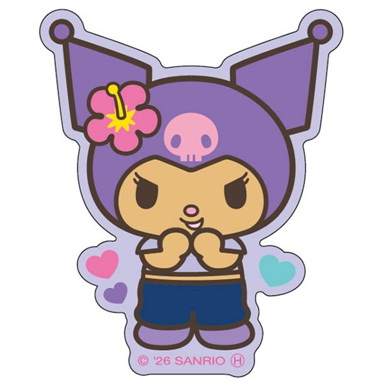 クロミ ステッカー 623074 日焼け KUROMI サンリオ : キャラクター雑貨