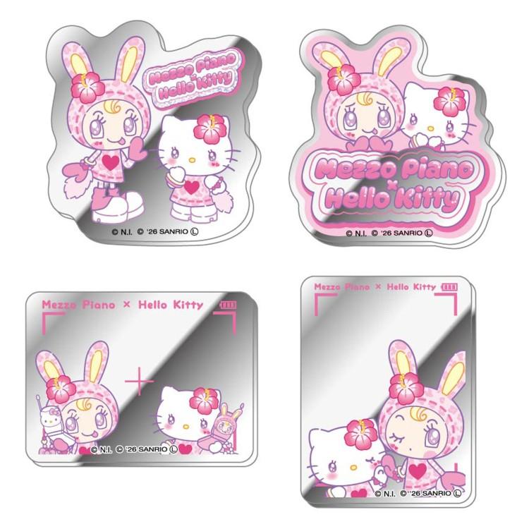 中身はランダム】メゾピアノ×ハローキティ コレクションミラー