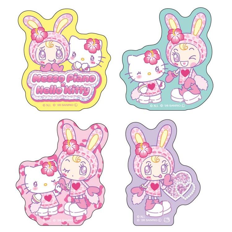メゾピアノ　ランダムステッカー　7枚セット 中身はランダム】メゾピアノ×ハローキティ デバイスステッカー