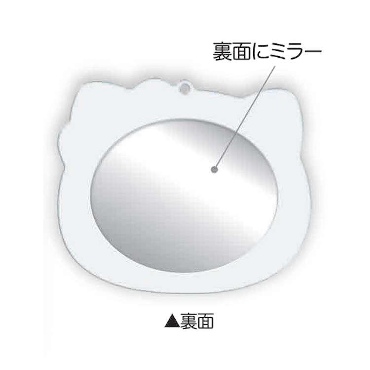 ハローキティ ミラー&コーム ブラックピンク 鏡 かがみ カガミ くし