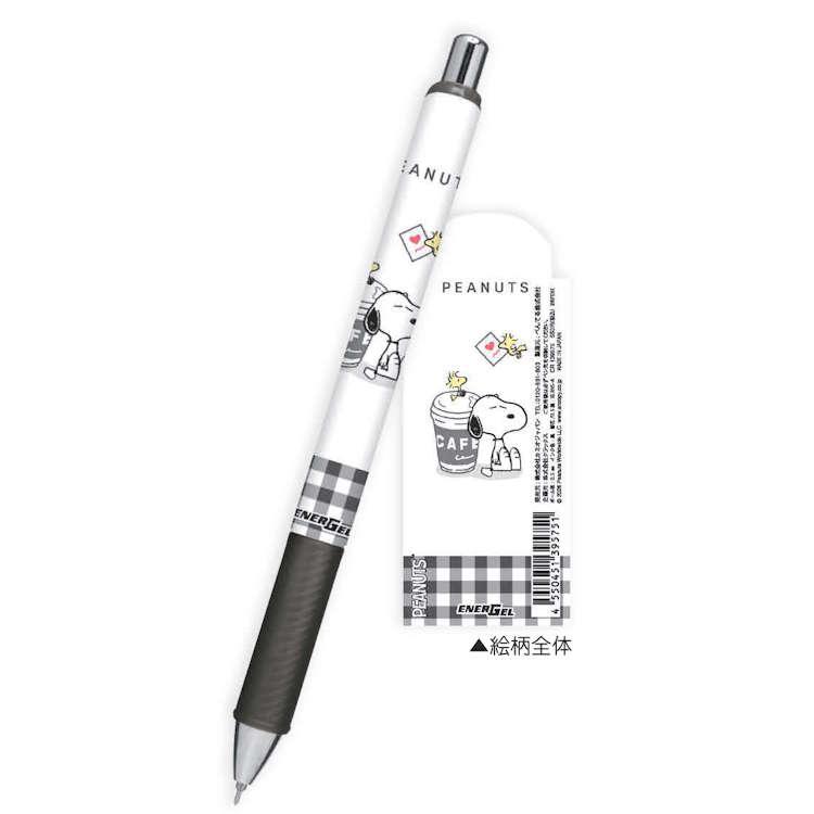 スヌーピー エナージェルボールペン 0.5mm トレー ペン 筆記具 筆記