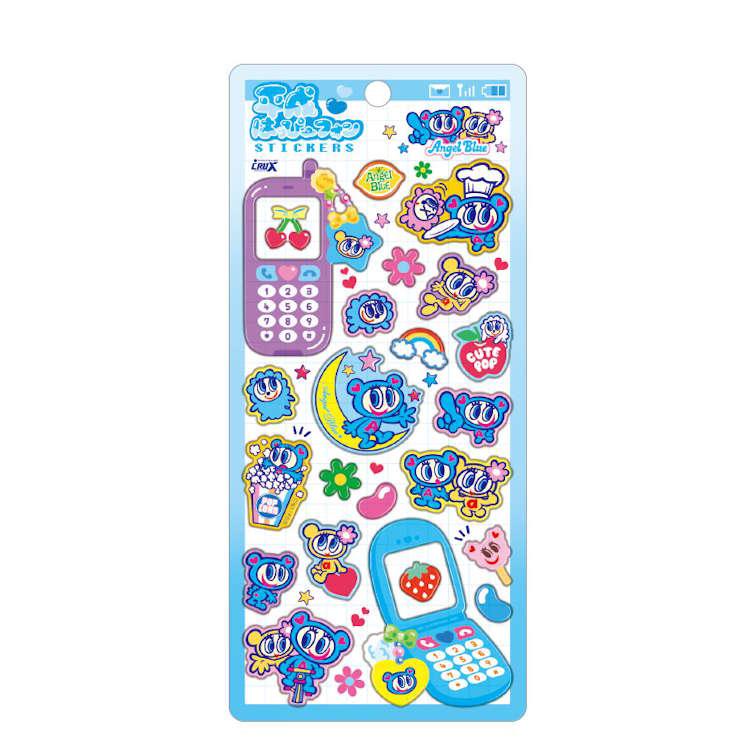 非売品　激レア　エンジェルブルー シール ステッカー 　平成レトロ エンジェルブルー 平成はっぴーフォンステッカーズ ブルー シール