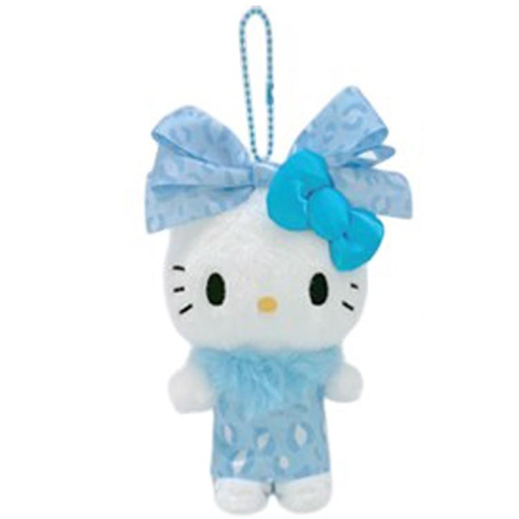 ハローキティ みずいろレオパードリボンマスコット 354209 Hello Kitty