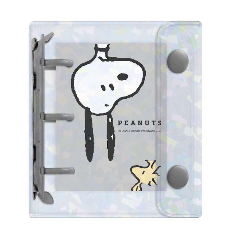 スヌーピー バインダーブックプラス さかさま メモ シール帳 カード帳
