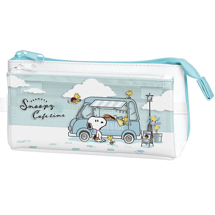 スヌーピー サンカクフラップペンケース キッチンカー 336827 PEANUTS
