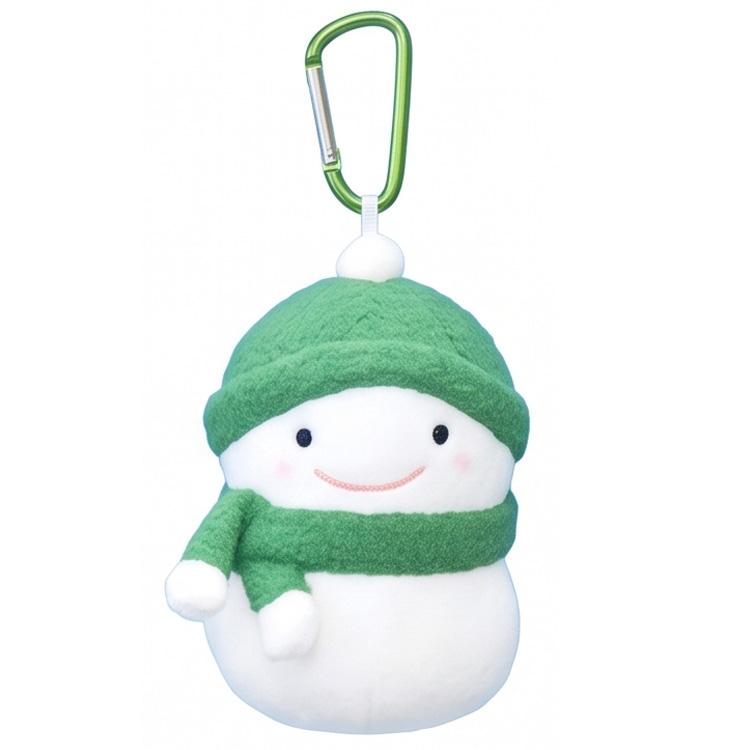 雪ダルマちゃん マスコット グリーン 097602 推し活グッズ スノーマン