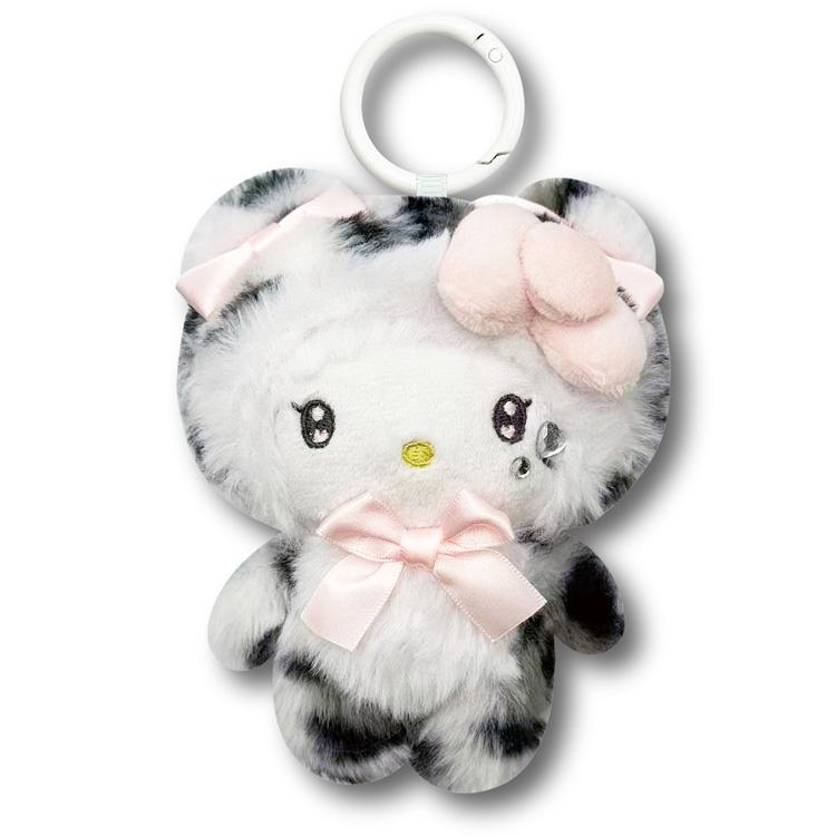 ハローキティ マスコットポーチ 174036 ヒョウ柄ホワイト SANRIO