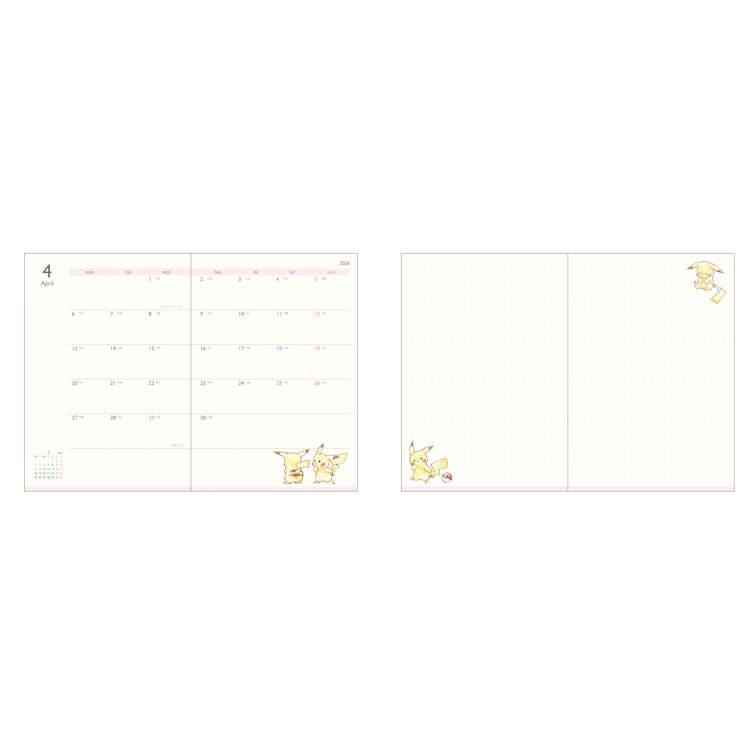 ポケットモンスター 手帳 2026年スケジュール帳 2025年10月始まり・B6