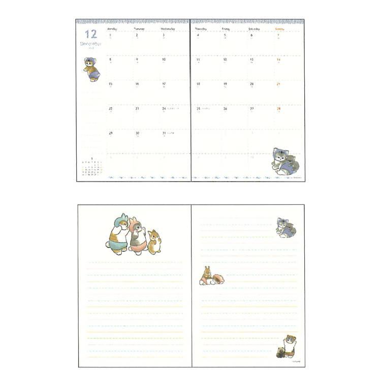 mofusand 手帳 2026年スケジュール帳 2025年10月始まり・月間B6 カバー