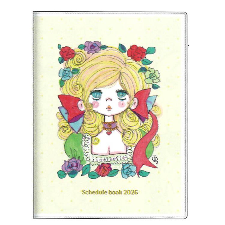 水森亜土 手帳 2026年スケジュール帳 2025年10月始まり・月間 A6