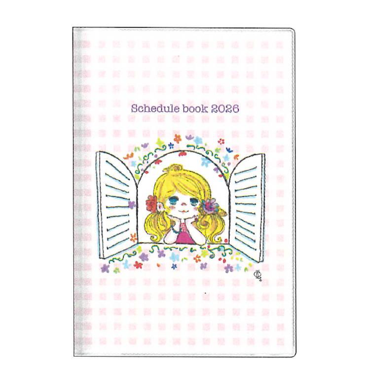 水森亜土 手帳 2026年スケジュール帳 2025年10月始まり・月間 B7