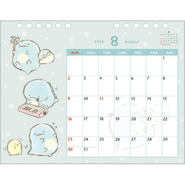 8月下旬]すみっコぐらし 2026年カレンダー リング卓上 CD40601 デスク
