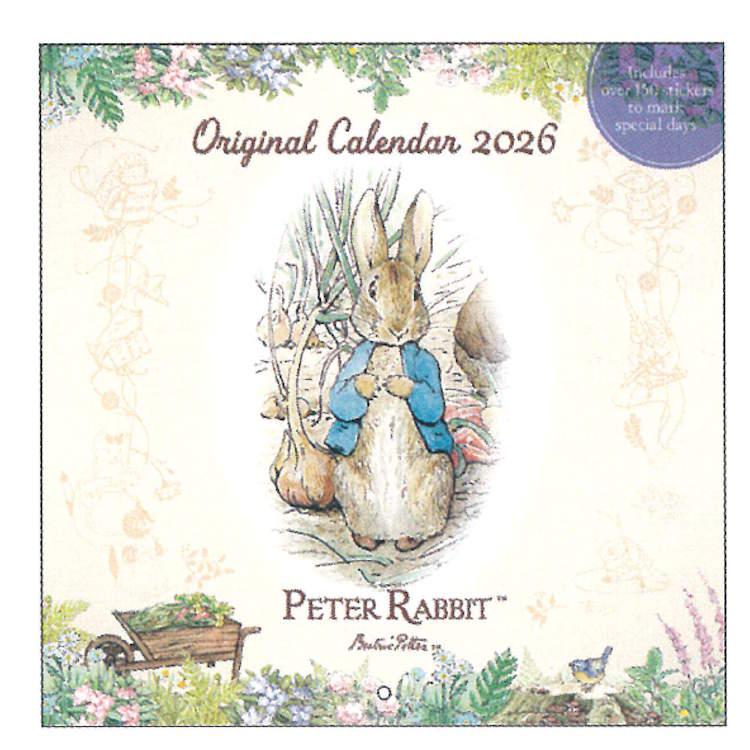 ピーターラビット 2026年カレンダー 壁掛け 711362 : キャラクター雑貨