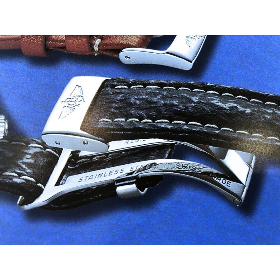 ＊未使用＊ブライトリング 20-22 ブルー クロコ ストラップ Dバックル 未使用＊ブライトリング 20-22 ブルー クロコ ストラップ Dバックル 未