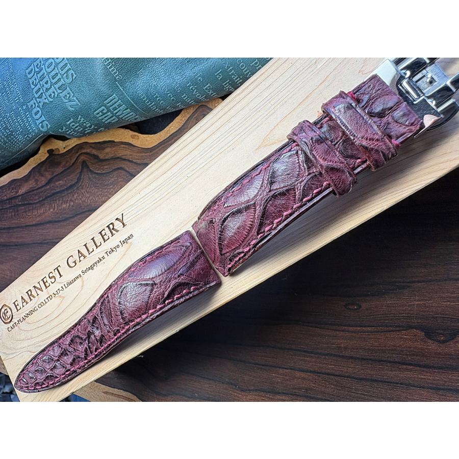超希少品！21mmセンザンコウ、ボルドー、リーフ柄、Dバックル付き！ | OFFICINE PANERAI