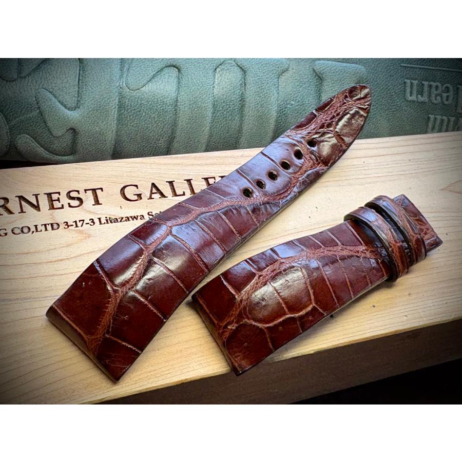 美品！20（19）mm、マットクロコアーモンドブラックジャック、Dバックル付き！ | ROLEX | 04