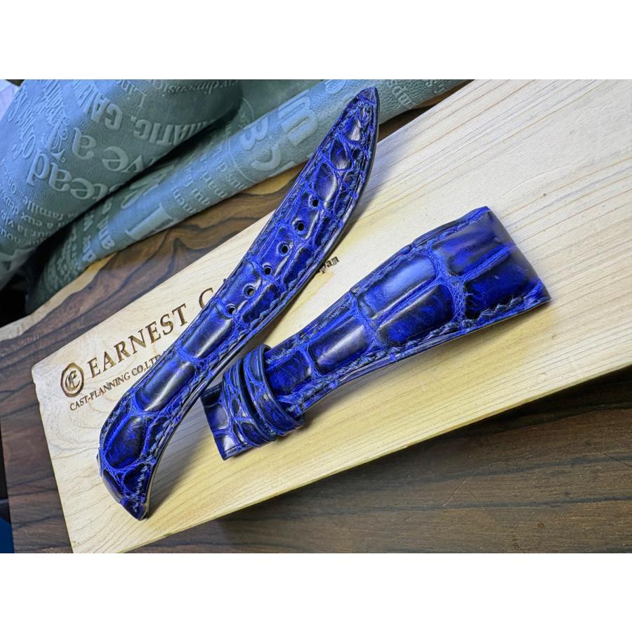 20ｍｍ、超グラマラス！極上品、ディープブルークロコ、ボヘミアンスタイル！の画像