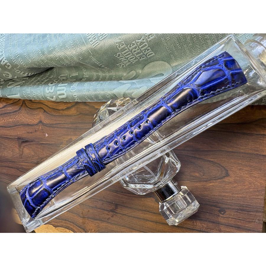20ｍｍ、超グラマラス！極上品、ディープブルークロコ、ボヘミアンスタイル！の画像