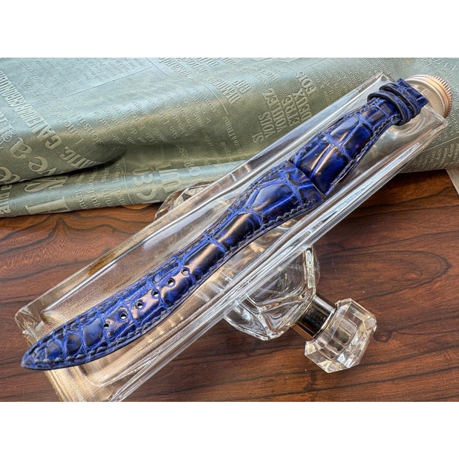 20ｍｍ、超グラマラス！極上品、ディープブルークロコ、ボヘミアンスタイル！の画像