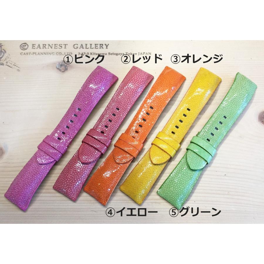 オーダーメイド/パネライ用ガルーシャ(裏撥水加工付き）選べる10色/22mm、24mm、26mm
