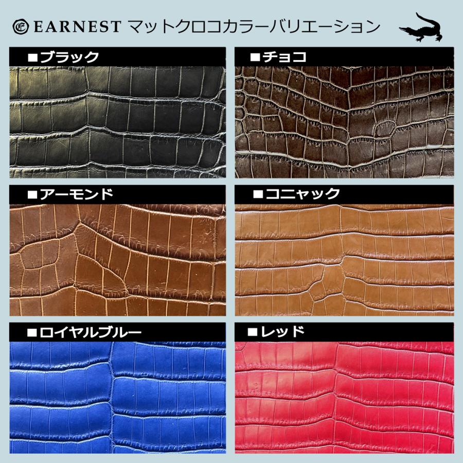 EARNEST ハンドメイド/スタンダードDバックル仕様/マットクロコ竹斑　18mm,20mm,22mm,24mmの画像
