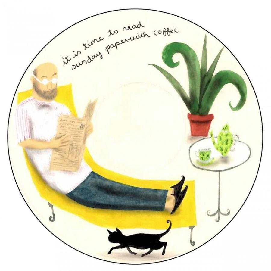 It's time to....collection　【it's time to read sunday paper】男女兼用サイズ |  | 01