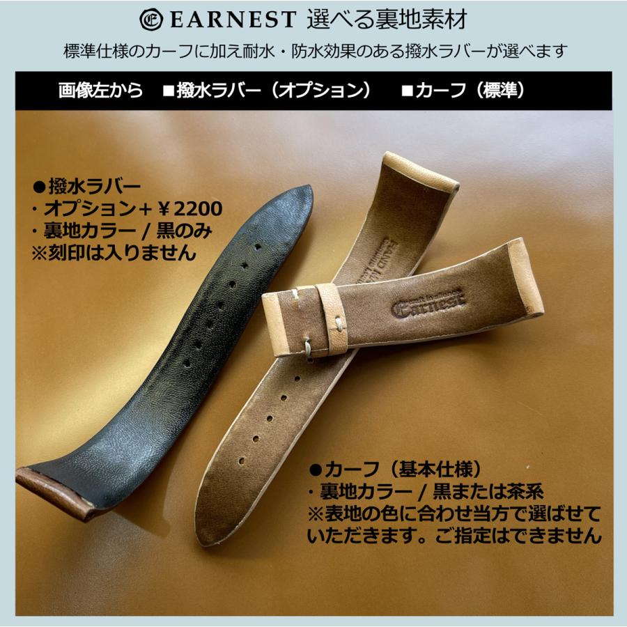 EARNEST：オーダーメイド/フラットスタイル/パイソン/Dバックル付きの画像