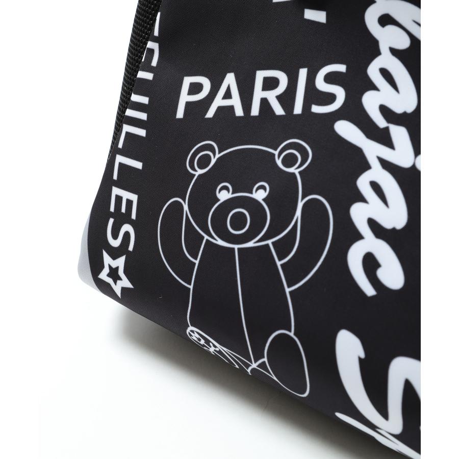 【美品】 CASTELBAJAC クマ刺繍 リュック ブラック 公式】CASTELBAJAC カステルバジャック 新作 ロゴ＆クマ柄 ドロス