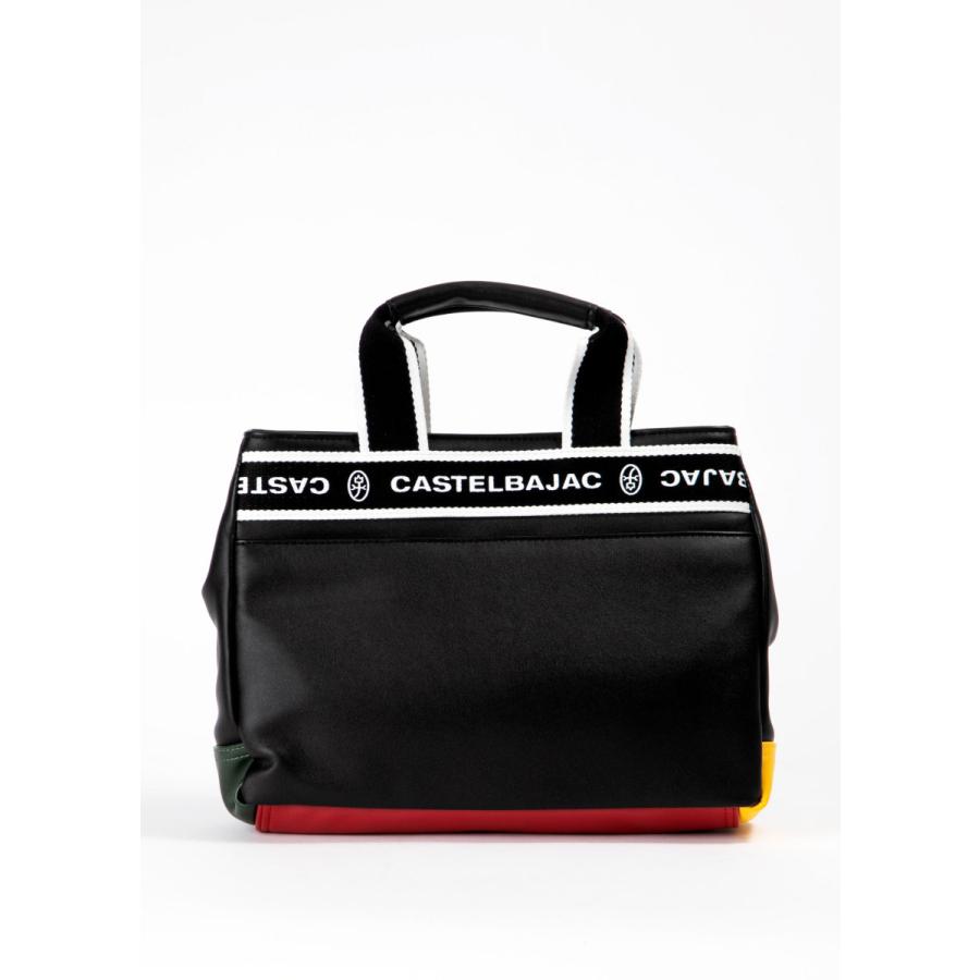 CASTELBAJAC カステルバジャックミニトートバッグ ホワイト✖️ネイビー CASTELBAJAC トートバッグ メンズ カステルバジャック