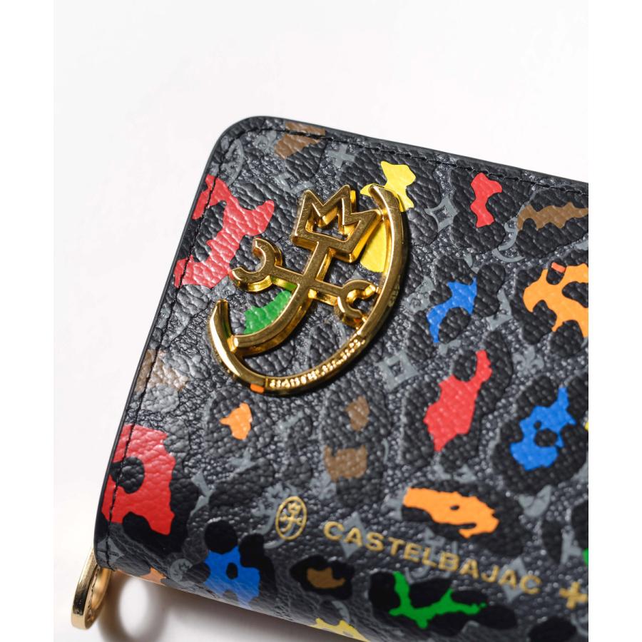 新品 CASTELBAJAC ラウンドファスナー 二つ折り財布 レオパール Ⓗ CASTELBAJAC カステルバジャック 新作 2つ折り ラウンド