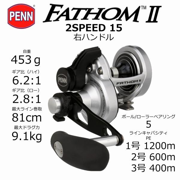 PEN ペン ベイトリール ファゾム II 2speed FTHII15LD2 : 釣具の