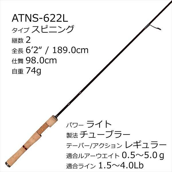 【特価】ピュアフィッシングジャパン トラウトロッド AION アイオン ATNS-622L_1