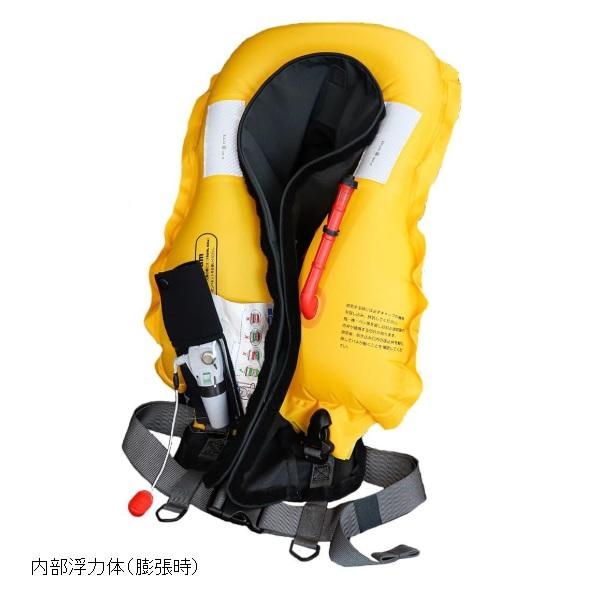 アブガルシア ライフジャケット インフレータブルフローティングジャケット BSJ2620RS2 ブラック フリーサイズの画像