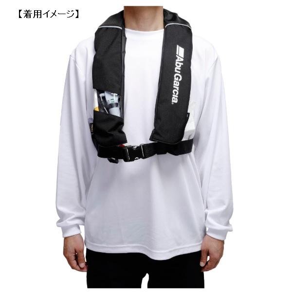 アブガルシア ライフジャケット インフレータブルフローティングジャケット BSJ2620RS2 ブラック フリーサイズの画像