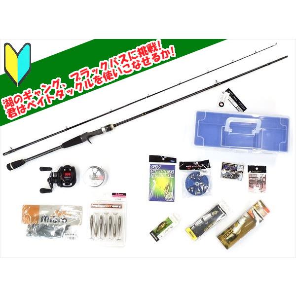 手数料安い ブラックバス釣リ 入門 初心者セット ベイトタックル 右ハンドル 池 川 湖 バス釣リ 初心者用 最新情報 Www Muslimaidusa Org