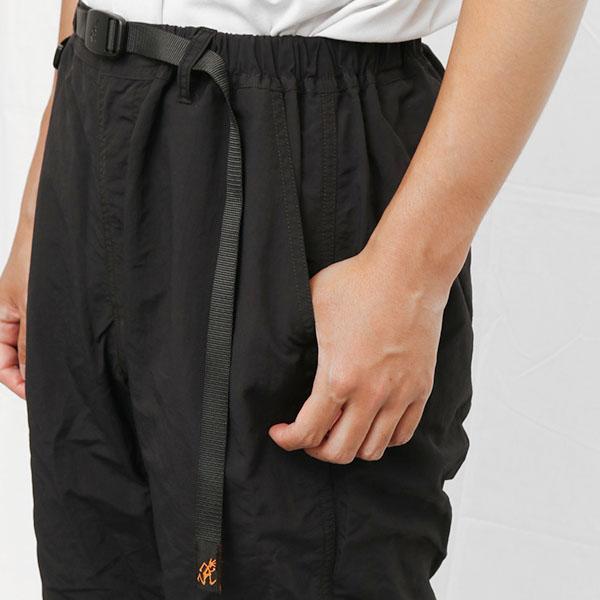 グラミチ ナイロントラックパンツ (NYLON TRACK PANT) キャスティングオリジナルカラー ブラック Lの画像