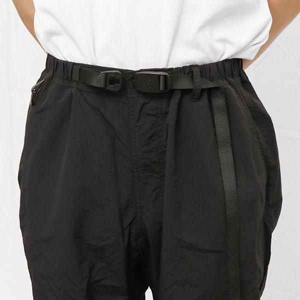 グラミチ ナイロントラックパンツ (NYLON TRACK PANT) キャスティングオリジナルカラー ブラック Lの画像