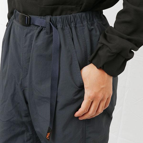 グラミチ ナイロントラックパンツ (NYLON TRACK PANT) キャスティングオリジナルカラー ネイビー Sの画像