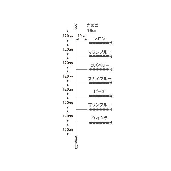 ヤマシタ 仕掛け タグリグ TM 18-1 7本 |  | 01