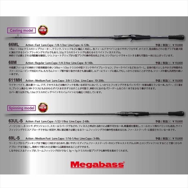 公式に取扱うファッション メガバス Hyuga ヒューガ 68m ベイト1ピース バスロッド 販売買付 Rdsnicaragua Org