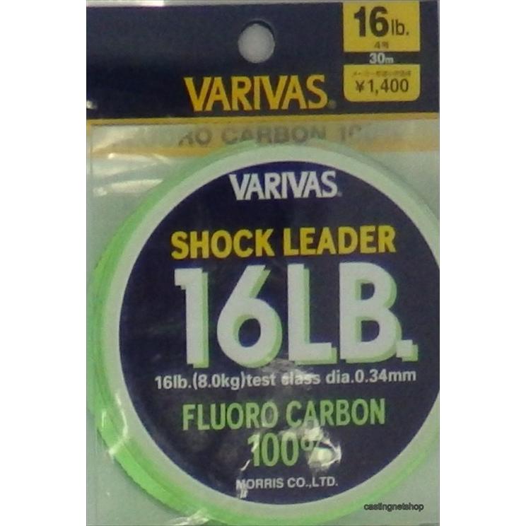 モーリス　［ＶＡＲＩＶＡＳ］ショックリーダー　１６ＬＢ（４号）［フロロカーボン］　１６ＬＢ（４号） リーダー(qh)｜casting