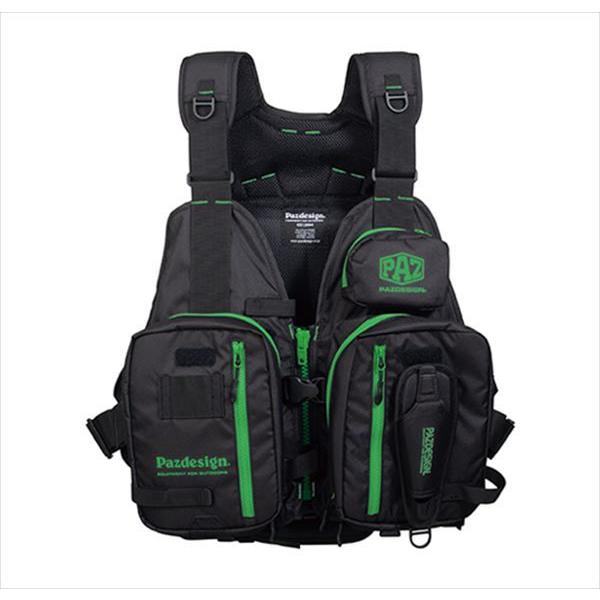 Pazdesign ライフジャケット ブラック/グリーン ZAPPU パズデザイン ライフジャケット SLV-035 PSLオール