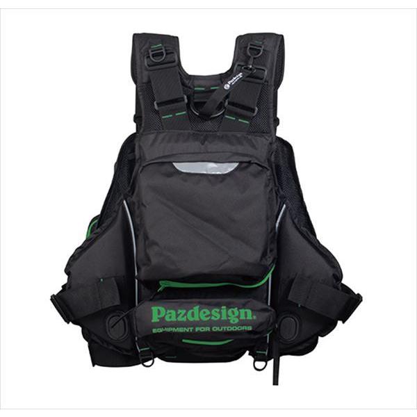 Pazdesign ライフジャケット ブラック/グリーン ZAPPU パズデザイン ライフジャケット SLV-035 PSLオール