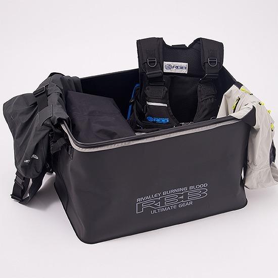 リバレイRBB タックルバッグ RBB ウォータープルーフコンテナ   ブラック Rivalley（リバレイ） 双進 RBB ウォータープルーフコンテナ タックル