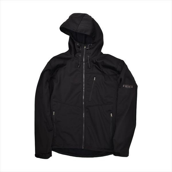 双進 防寒服アウター 7584 RBB ソフトシェルパーカー ブラック M