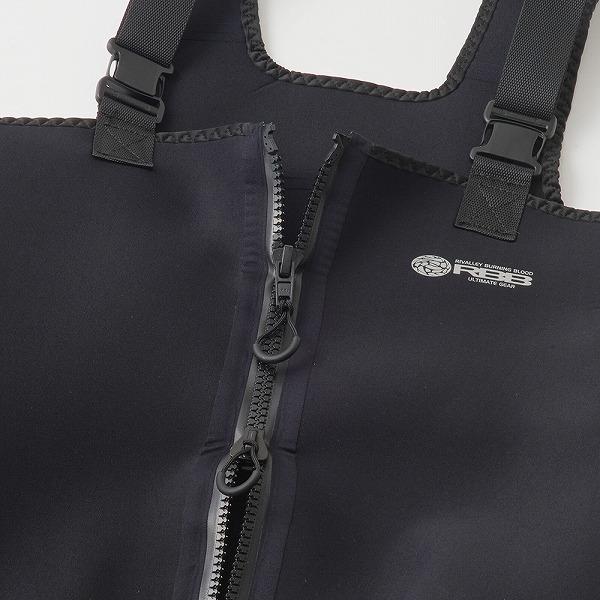 リバレイ ウェーダー RBB フロントオープンウェーダーCR ブラック Mサイズ Rivalley（リバレイ） ウェーダー RBB フロントオープンウェーダーCR