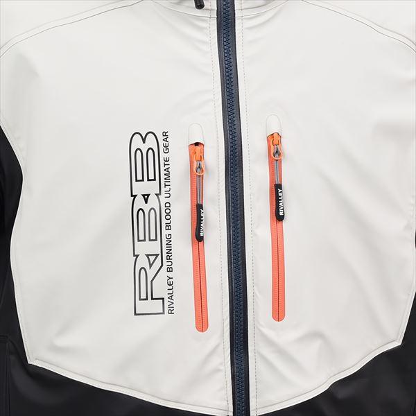 【新品未使用】リバレイ 防寒服アウター 7686 RBB BLK/ホワイト M Rivalley リバレイ 防寒服アウター 7686 RBB フィッシャーマン